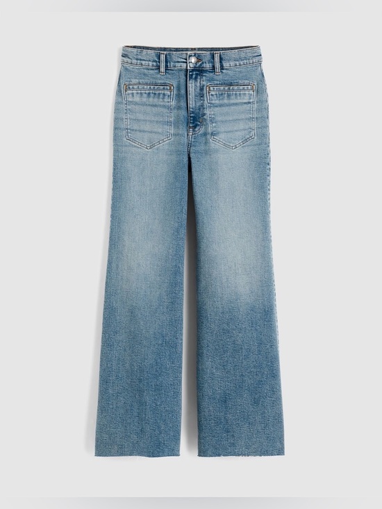Madewell Denim - Madewell Flared Wide-Leg Crop Jeans size 28
